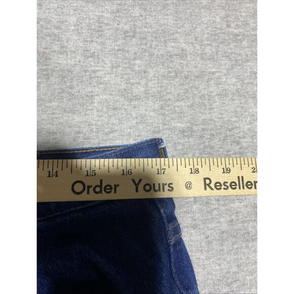 LL Bean Jeans Mens Tag 36x28 Actual 34x27 Blue Classic Fit Dark Straight - Picture 10 of 12